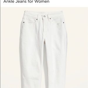 Womens white jeans - Old Navy Curvy O.G. straight